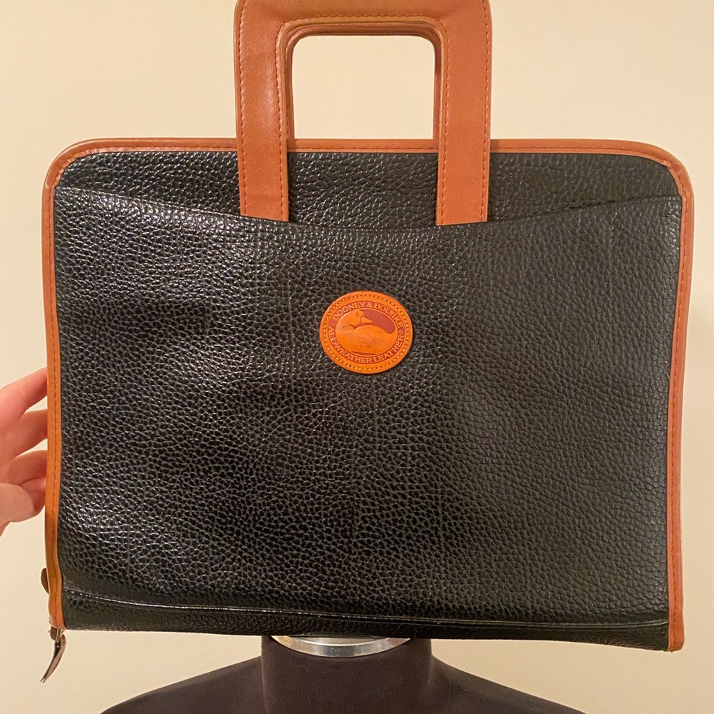 Dooney & Bourke Pebble Leather laptop tote briefcase